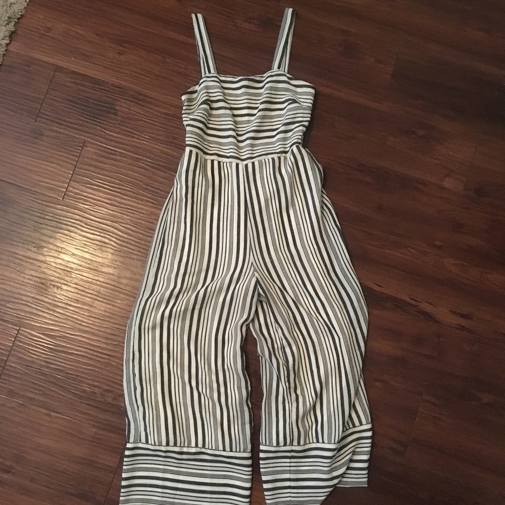 Light grey and cream striped jumper